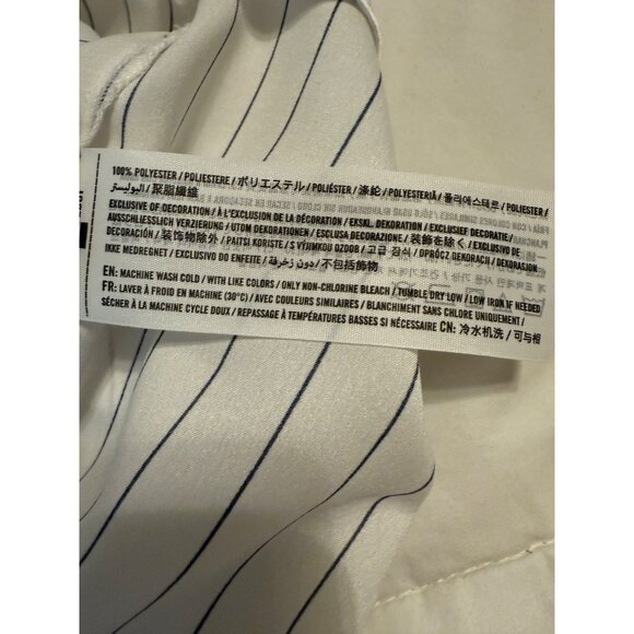 Abercrombie & Fitch Womens Striped Lace Trim Tank Top S White Navy Coquette Y2K - Picture 4 of 14